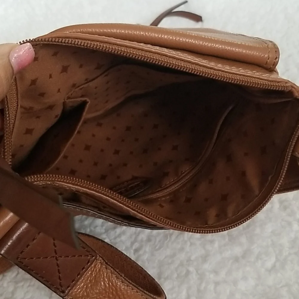 FOSSIL Morgan Traveler Crossbody Bag Genuine Leather Y2K Purse